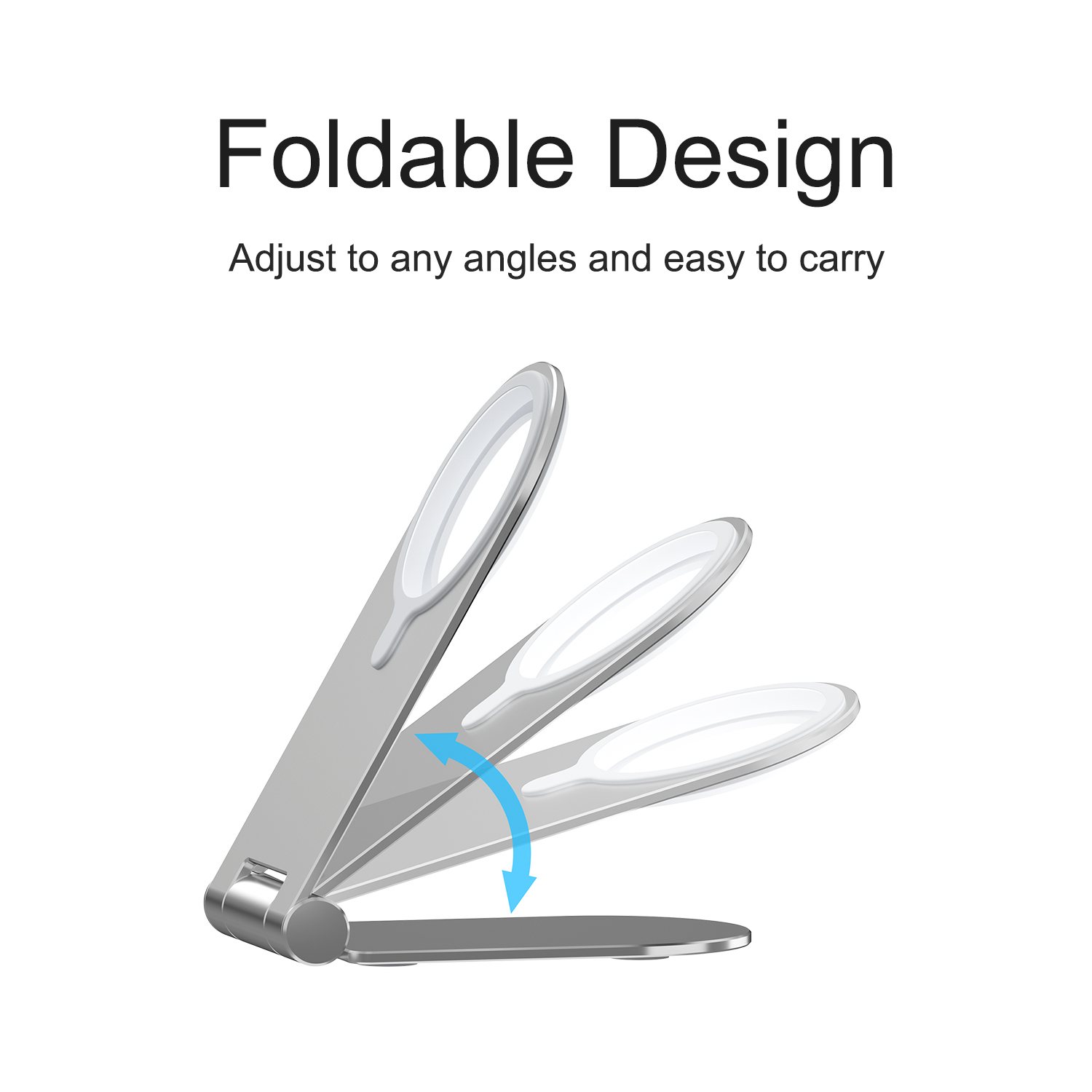Adjustable Aluminum Alloy MagSafe Wireless Charger Stand for iPhone 12