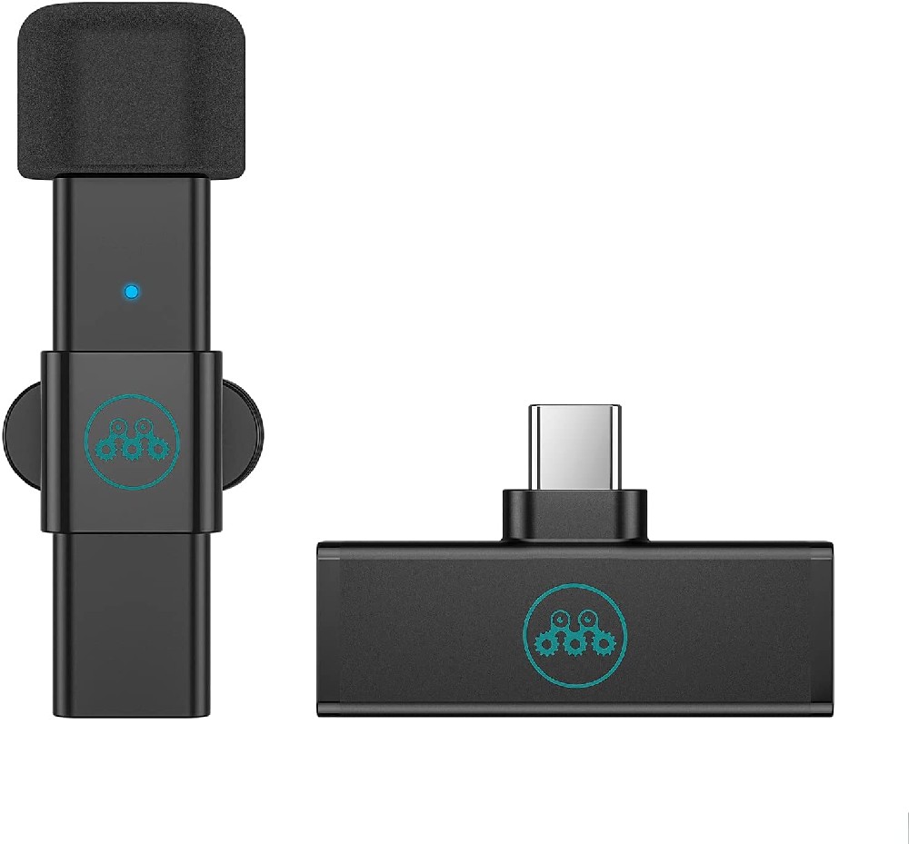 For USB-C Plug Wireless Lavalier Microphone