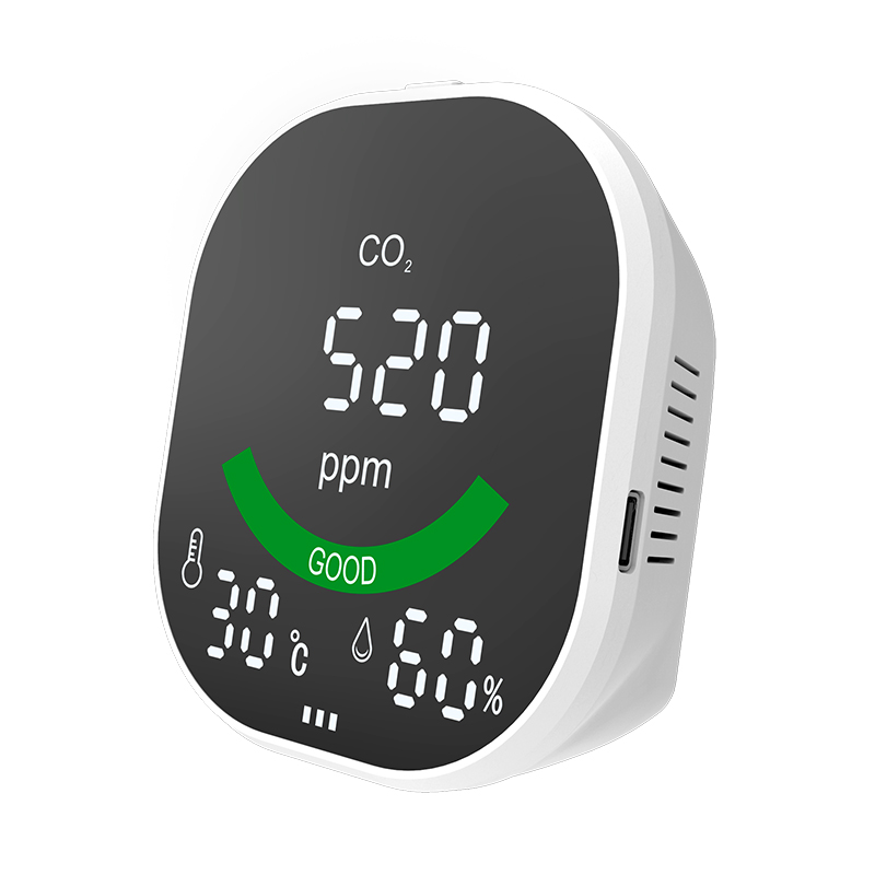 Portable 3 in 1 Air Quality Monitor for Co2 +Temperature +Humidity monitoring